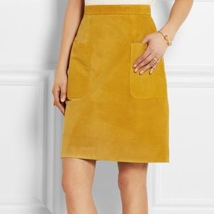 Topshop Unique Angie  Genuine Suede Skirt